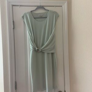 NWOT Calvin Klein Green Sheath Midi Dress